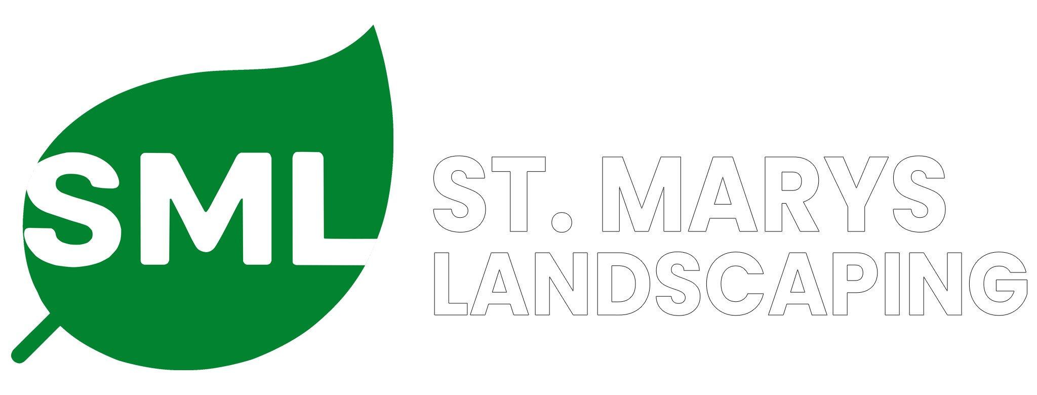 St. Marys Landscaping green logo with white text